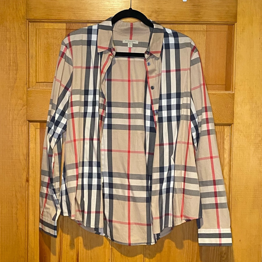 Authentic Burberry button up shirt